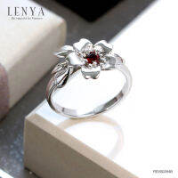 Lenya Jewelry แหวนเงินแท้ 925 ประดับอัญมณีเม็ด ดีไซน์สุดคลาสิค เหมาะสำหรับสวมใส่กับเสื้อผ้าทุกชุดทุก สไตล์