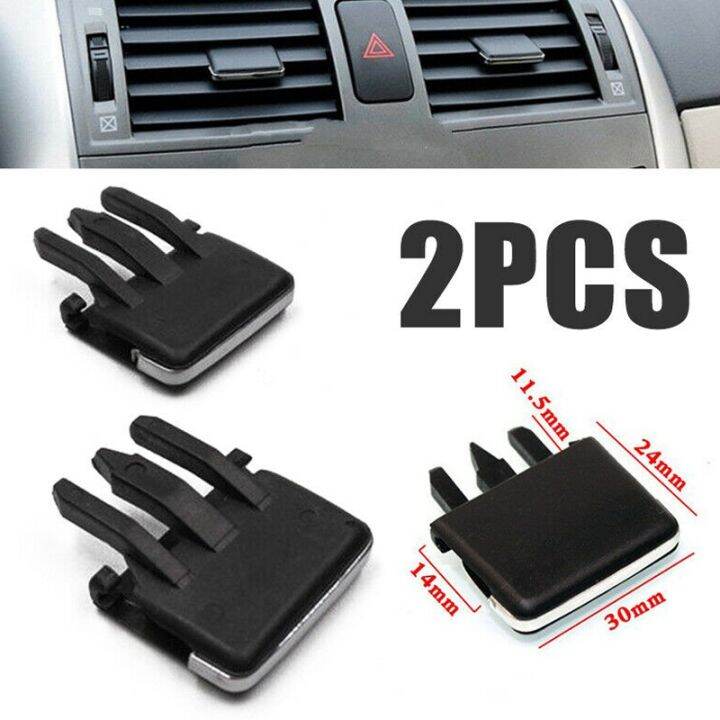 2X Front Center Side Air Vent Outlet Tab Clips, AC Vent Adjustment