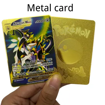 Giratina V Pokemon Metal Cards DIY 10000 Point Arceus Vmax Lugia
