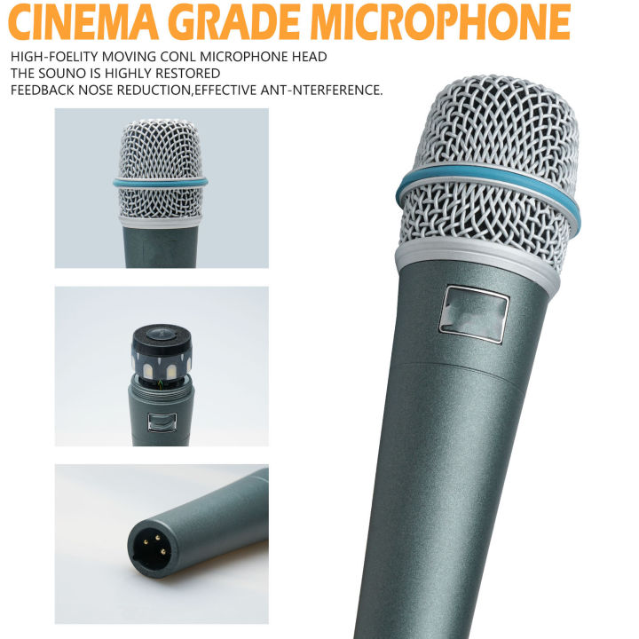 shure-beta57a-เครื่องดนตรีแบบไดนามิกไมโครโฟนคอยล์เคลื่อนย้ายได้-ไมโครโฟนกระบะเครื่องดนตรีคาราโอเกะแบบมีสาย