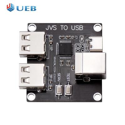 JVS เป็นตัวแปลงจอยเกม USB ปรับแต่งรูปแบบปุ่มเครื่องแปลงเกมอุปกรณ์เสริมโหมดจอยสติ๊กคู่สำหรับระบบที่ใช้ JVS