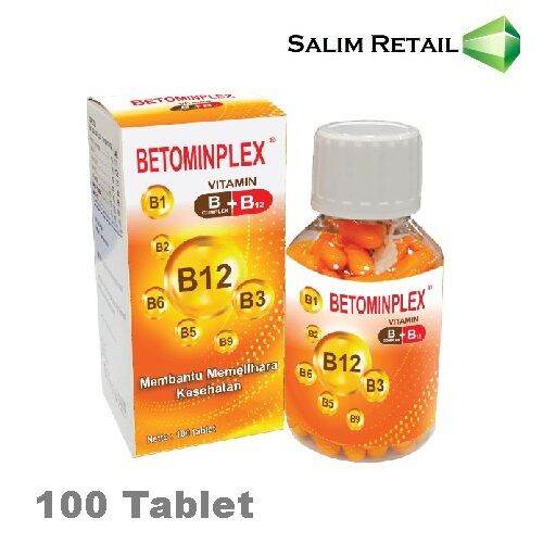 Betominplex Vitamin B Complex + B12 Isi 100 Tablet | Lazada Indonesia