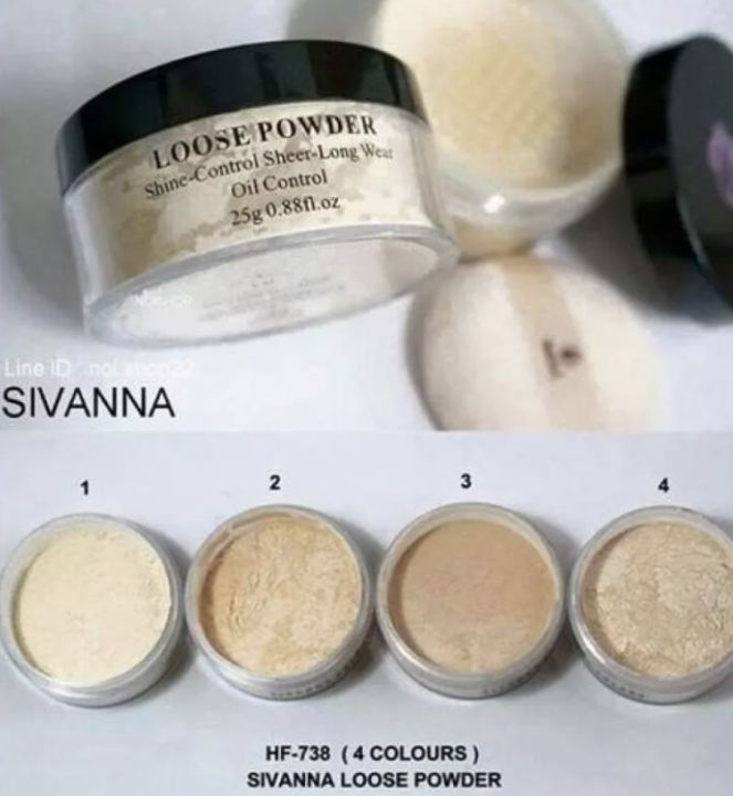 ซีเวนน่า-แป้งฝุ่นควบคุมความมัน-sivanna-f010-loose-powder-oil-control-20-g-แป้งฝุ่นเนื้อบางเบา-ควบคุมความมัน