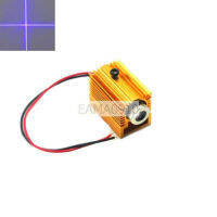 Focusable 405nm 50mW VioletBlue Diode Cross Module wGolden Heatsink Cool