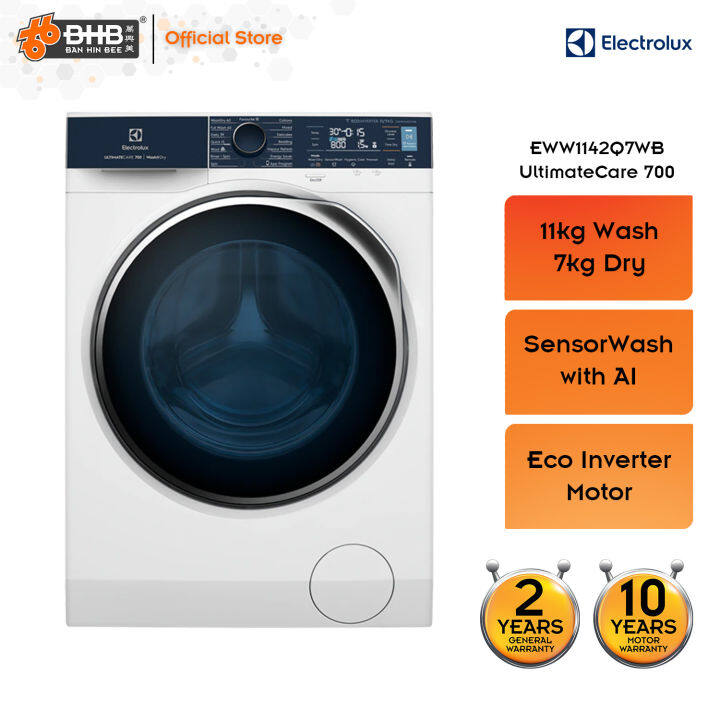 (new) Electrolux Eww1142q7wb 11kg 7kg Ultimatecare 700 Front Load 