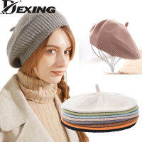 spring Soft Knitted Beret French Women Female Solid Korean Knit pink Berets Version Streetwear Painter Hat Wholesale