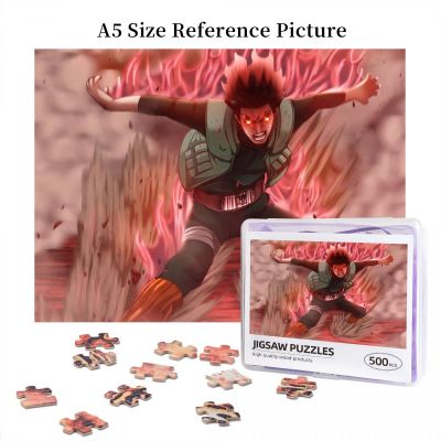 Naruto Gai Wooden Jigsaw Puzzle 500 Pieces Educational Toy Painting Art Decor Decompression toys 500pcs