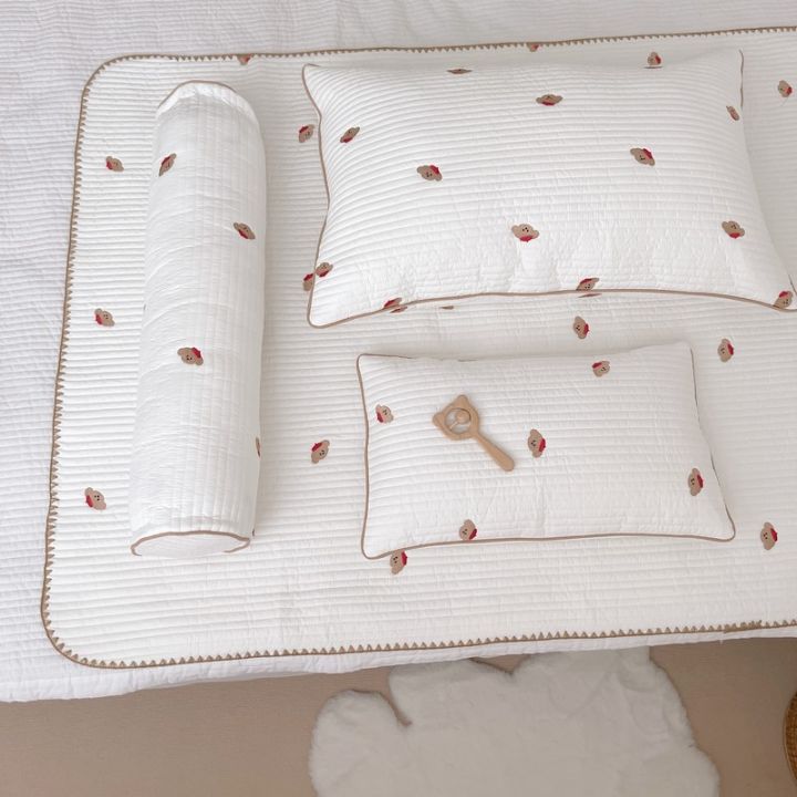korean-quilted-baby-sheets-dog-embroidery-cotton-baby-crib-sheet-for-baby-cot-sheets-baby-bed-linen-moses-basket-cradle-sheets