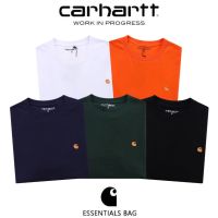 2023ใหม่ [พร้อมสต็อก] ถนนสวม Carhartt คลาสสิกฉลากทอง Logo220คู่ทรายแขนยาวเสื้อยืด Unisex