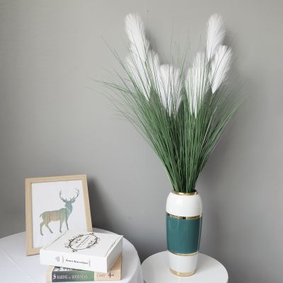 102cm Artificial Nordic 5 Head Encrypted Large Reed Reed Grass Potted Dog Tail Grass Home Decoration Fake Flower Ornament Props