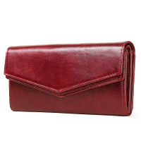 HUMERPAUL High Capacity Cow Leather Wallet Female Coin Purse Women Portomonee Clutch Luxury Money Bag Card Holders Handy Perse