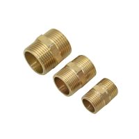 ☋☏∈ 1/2 3/4 1 Male Brass Threaded Connector Hose Repair 2-Way Hose Tap Fittings Garden Water Tap Connector 1Pcs