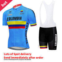 Summer new Colombia Cycling Jersey 19D Set MTB Uniform Bicycle Clothing Quick Dry Bike Clothes Mens Short Maillot Culotte Suit