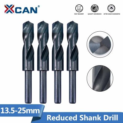XCAN Twist Drill Bit Reduced Shank 1/2 Nitride Coated Metal Hole Drilling Cutter Gun HSS Drill Bit Drills Drivers
