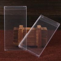 50pcs 10x10x1cm Simple clear PVC Box packing boxes plastic jewlery candy packaging boxes Jewelry packing holder PVC