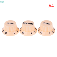 ?【Lowest price】YUE กีต้าร์ Strat KNOB 1-Volume ลูกบิดควบคุม2เสียงสำหรับกีตาร์