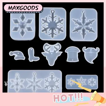 Snowflake Resin Molds, Snowflake Silicone Mold Resin, Snowflake Tag Molds,  Christmas Tree Decoration Mold, DIY Epoxy Snowflake Keychain Mold 