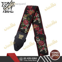 Ernie Ball สายสะพายกีตาร์ ลาย Red Rose Jacquard Guitar Strap รหัส P04142 (Yong Seng Music)