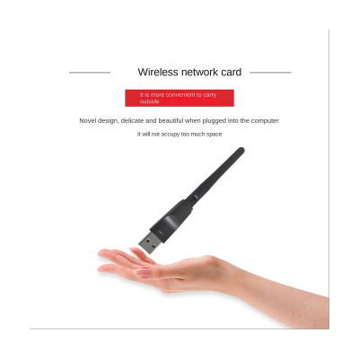 Integrated Antenna WIFI Receiver Wireless Network Card with Antenna 150M USB 2DB Upports Set-Top Box Wireless Network Card