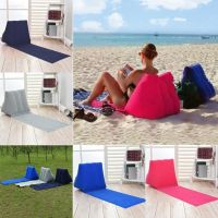 【cw】 Foldable Camping Mat Inflatable Beach Lounger Mat Soft Beach Triangle Cushion PVC Camping Leisure Back Pillow Cushion Chair Seat ！