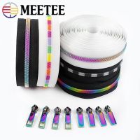 ♕♠ 5 Nylon Zipper Tapes Zip Slider Colorful Coil Tooth Zippers for Sewing Garment Bags Zipps Repair Kit DIY Tailoring Accessorie