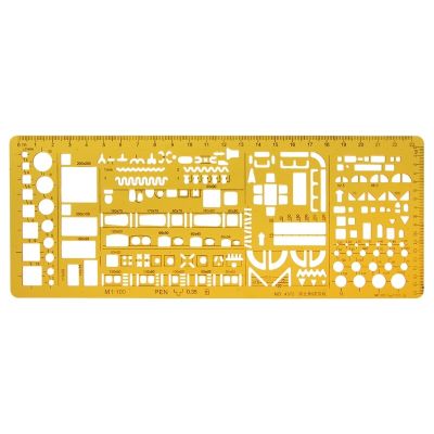 ：“{—— 23 Styles K Resin Professional Universal Furniture Construction Architectural Template Ruler Drawing Stencil Measuring Tool