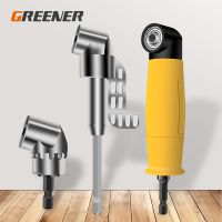 Greener 105/90 Degree Right Angle Driver Screwdriver Set Socket Holder Adapter Adjustable Bits Drill Bit Tool 1/4 inch Hex Bit Drills  Drivers