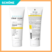 คลีนเซอร์เจล คลีนเซอร์ลดสิว Clear เคลียร์โนส แอคเน่ แคร์ โซลูชั่น คลีนเซอร์ แบรนด์ Clear nose เพื่อผิวเป็นสิวและผิวแพ้ง่าย ขนาด 150 ml รับประกันของแท้