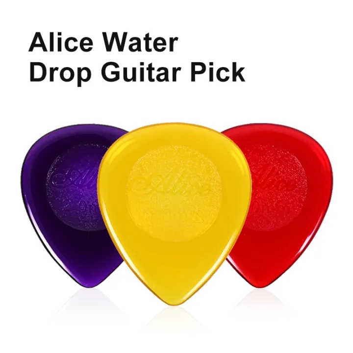wholesale-guitar-picks-drop-shape-pick-matte-surface-non-slip-material-guitar-bass-electric-guitar-pciks