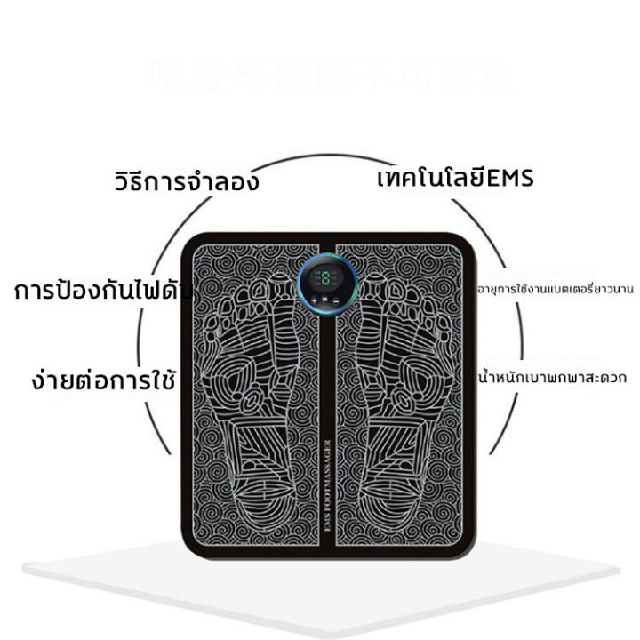 ranmeng-บางพับเก็บได้-นวดเท้า-9-ระดับ-6โหมดการนวด-เครื่องนวดเท้า-ems-ไมโครปัจจุบัน-ผ่อนคลายความเมื่อย-ที่นวดเท้า-ลดขาอ้วนหนา-แผ่นนวดเท้า-ที่นวดฝ่าเท้า-เที่นวดฝ่าเท้า-เครื่องนวดฝ่าเท้า