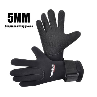 【JH】 New 5MM Diving Gloves for Adult Warm Underwater Hunting Stab Surfing Fishing