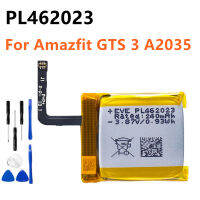 240มิลลิแอมป์ชั่วโมง PL462023โพลิเมอร์ Li-Ion สำหรับ Amazfit Gts 3 A2035สมาร์ทกีฬาดูเครื่องมือฟรี