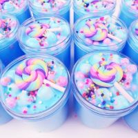 Beautiful Mixing Fluffy DIY Slime Toys Floam Slimes Scented Stress Relief Supplies Plasticine Gum Polymer Clay Kids Toy 60-120ml Clay  Dough