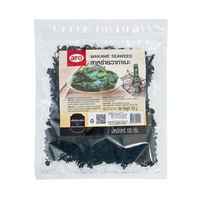 สินค้ามาใหม่! เอโร่ สาหร่ายวากาเมะ 100 กรัม aro Wakame Dried Seaweed 100 g ล็อตใหม่มาล่าสุด สินค้าสด มีเก็บเงินปลายทาง
