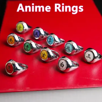 Anime Na-ruto Cosplay Rings Akat-suki Scorpion Payne Accessories Prop Akat- suki organization rings