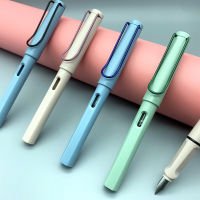 ปากกาพลาสติกท่าทางนักเรียน Macaron Morandi 0.38เปลี่ยนได้ถุงหมึกปากกาของขวัญดองเชน