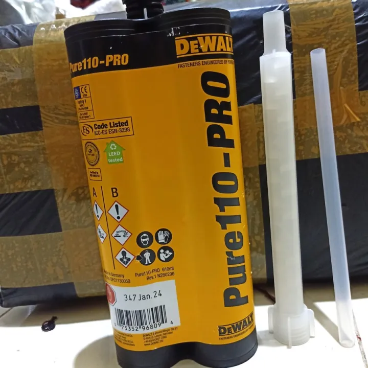 Dewalt Pure110 Pro 620mL Angkur Epoxy Beton Anchor DEWALT PURE 110 Pro