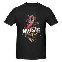 Fun Colorful Musical Note Top Quality Cotton MenS T-Shirt