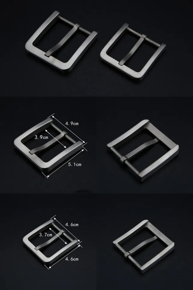 Meetee 1Pc High-grade Pure Titanium Alloy Belt Buckles Anti