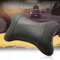 Comfortable Universal Neck Pillow Case Headrest Seat Cushion Solid Color Bone Car Accessories Supplies Products Seat Cushions