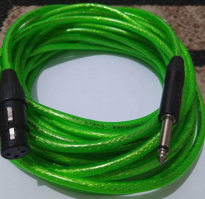 1meters Microphone heavy duty mic wire green Lazada PH