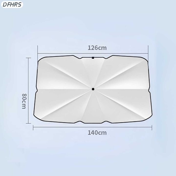 dfhrs-ที่บังแดดหน้ารถยนต์ร่มกันแดดบล็อกรังสีอัลตราไวโอเลตและความร้อนเพื่อให้รถเย็นกระจกหน้ารถยนต์