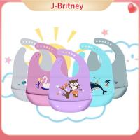 ผ้าขนหนูป้องกันน้ำลายไหลสำหรับป้อนอาหารเด็กทารกแบบนุ่ม J-BRITNEY เลือกผ้ากันเปื้อนเด็กแบบซิลิโคนผ้ากันเปื้อนสำหรับเด็กผ้ากันเปื้อนเอนกประสงค์