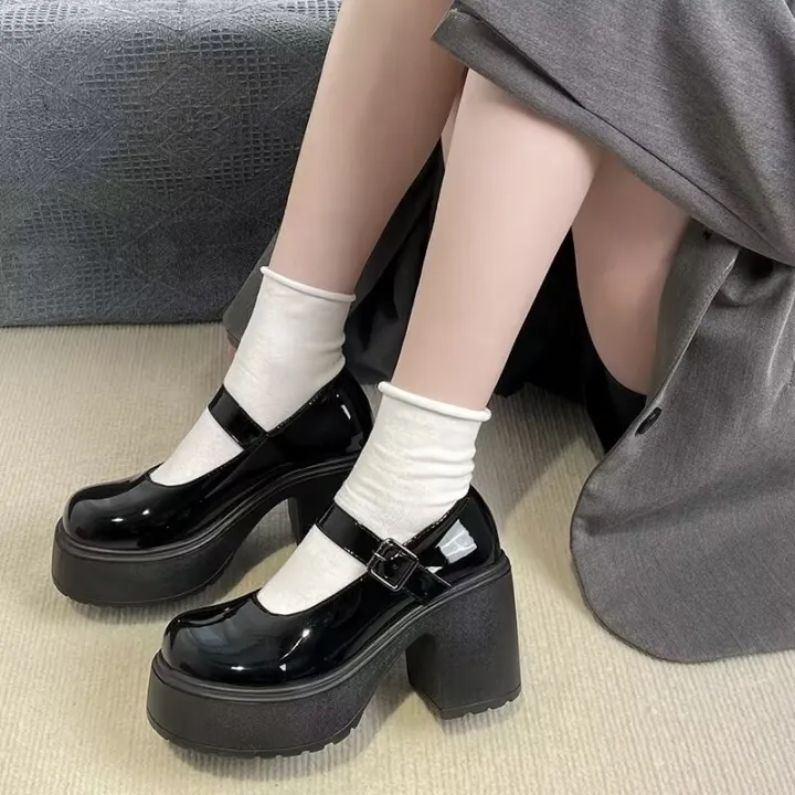 รองเท้าแพลตฟอร์ม-ส้นสูง-กันน้ํา-สไตล์ญี่ปุ่น-สําหรับเด็กผู้หญิง-2022
