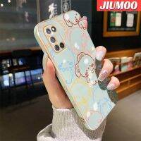 JIUMOO เคสโทรศัพท์กันกระแทกลายกระต่ายมินิมอลลิสต์,เคสขอบด้านข้าง A72 OPPO A52 OPPO 4G เคสโทรศัพท์กันกระแทกทรงสี่เหลี่ยมดั้งเดิมทำจากวัสดุนิ่มเคสป้องกันกล้องหลังเต็มรูปแบบ