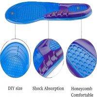 [Fashion goods060]1 PairArch Support And Foot Pain Massaging Silicone Gel SoftShoe Insole Pad ForWomen Insoles Anti Shock