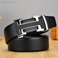 Genuine Leather Designer male s Belts Black High Quality Automatic Buckle Belt Business Strap Belts For Men 2022