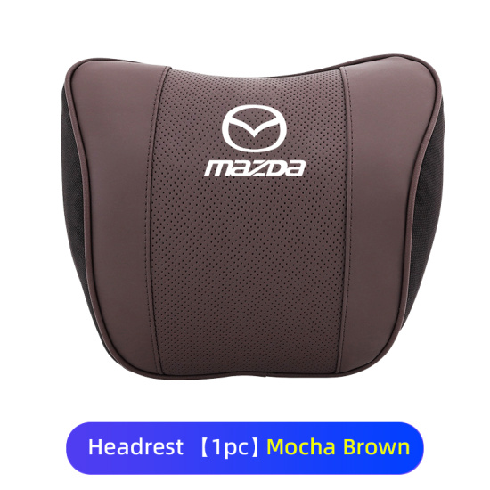 1pcs car neck pillows auto logo seat headrest accessories for mazda 3 6 2