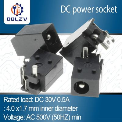 DC023 DC-023 4.0*1.7 Female And Male plug 4.0*1.7mm 4.0X1.7MM Electrical Socket Outlet 4.0x1.7 DC female plug For DVD/EVD Electrical Connectors