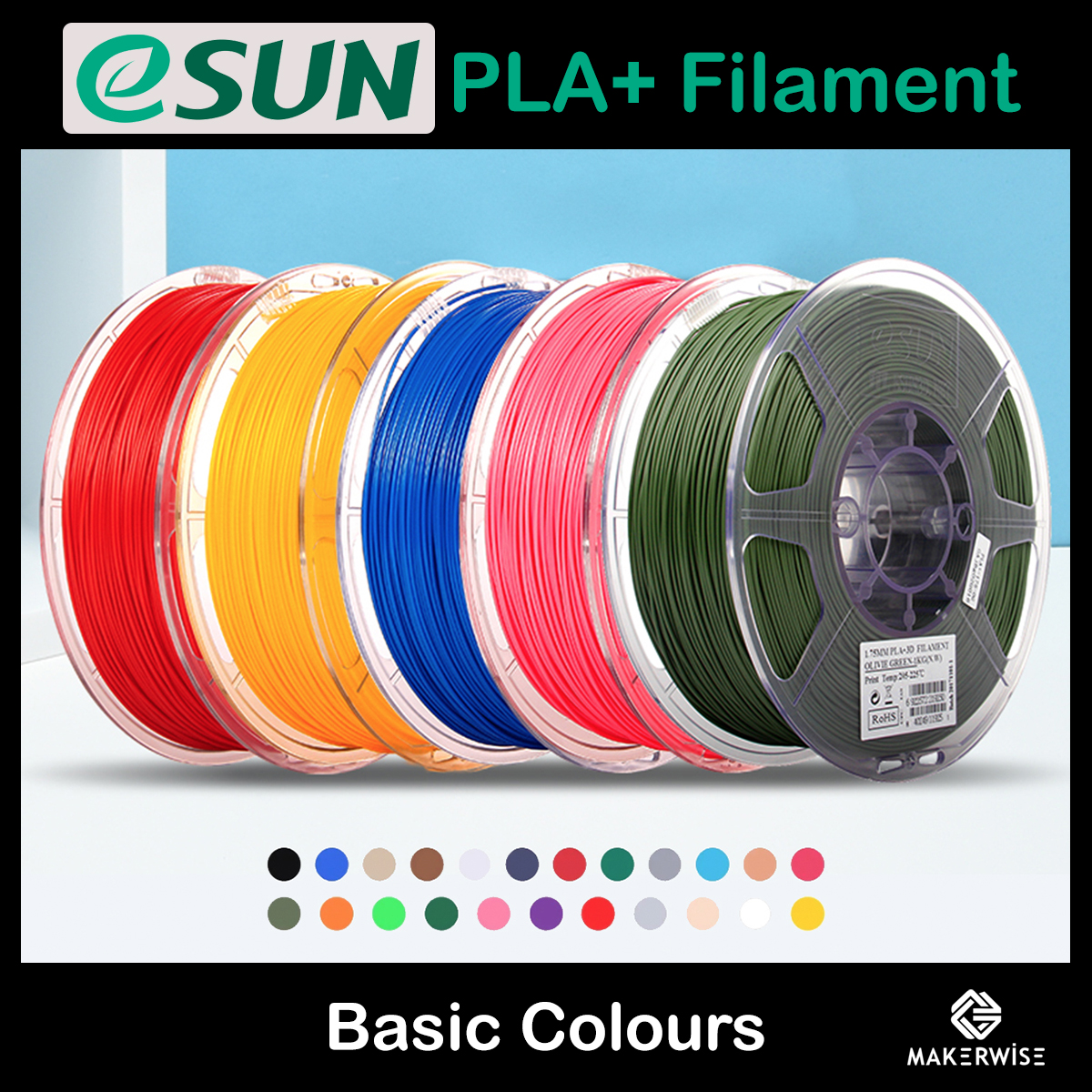 FDM Filament PLA Pour Imprimante 3D File Solide Plastique 1.75mm 1Kg FDM 3D Printer 